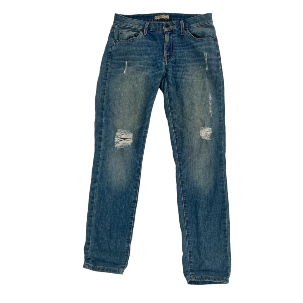 Guess Los Angeles Straight Leg Distressed Jeans Size 26 Women’s